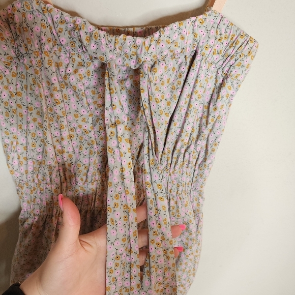 J. Crew floral mini dress.  Puff skirt. Elastic waist. Pockets.  Women's size XS - Picture 12 of 16